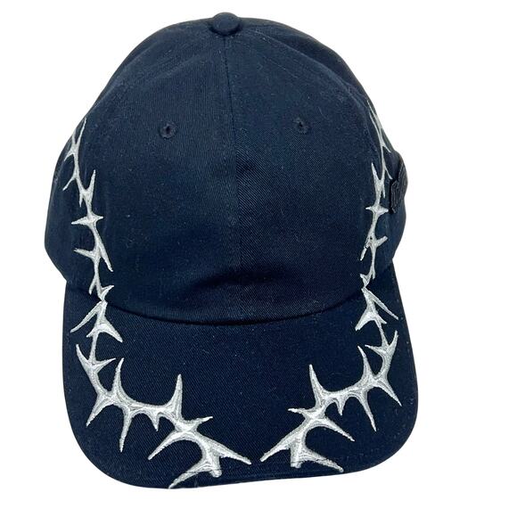 Vans Other - Vans Off The Wall Act Of Disagreement Cap Hat Thorns Black One Size Strapback